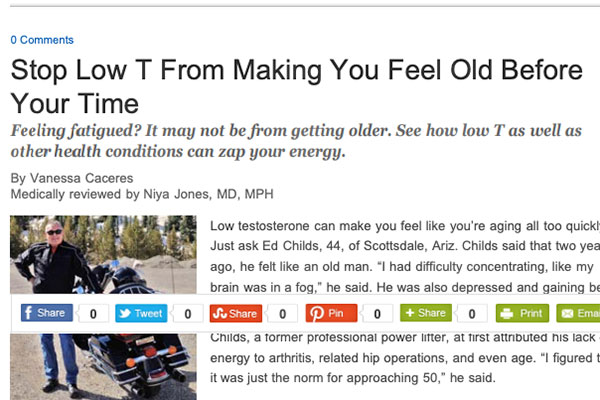 Stop Low T From Making You Feel Old Before Your Time
