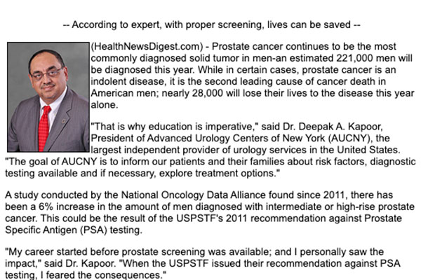 Prostate Cancer The Silent Killer
