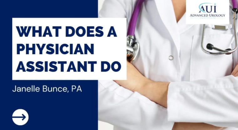 What does a physician assistant do According to Janelle Bunce?