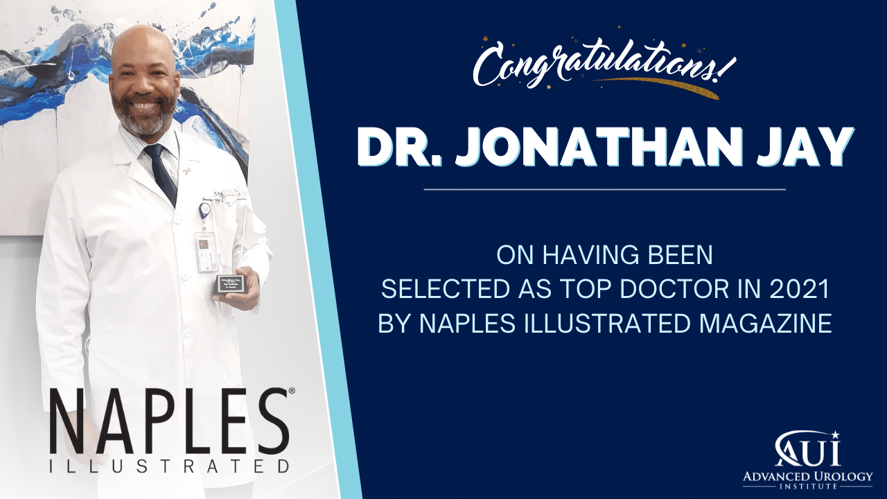 Congratulations to Dr. Jonathan Jay for being selected as Top Doctor in 2021 for Naples Illustrated Magazine
