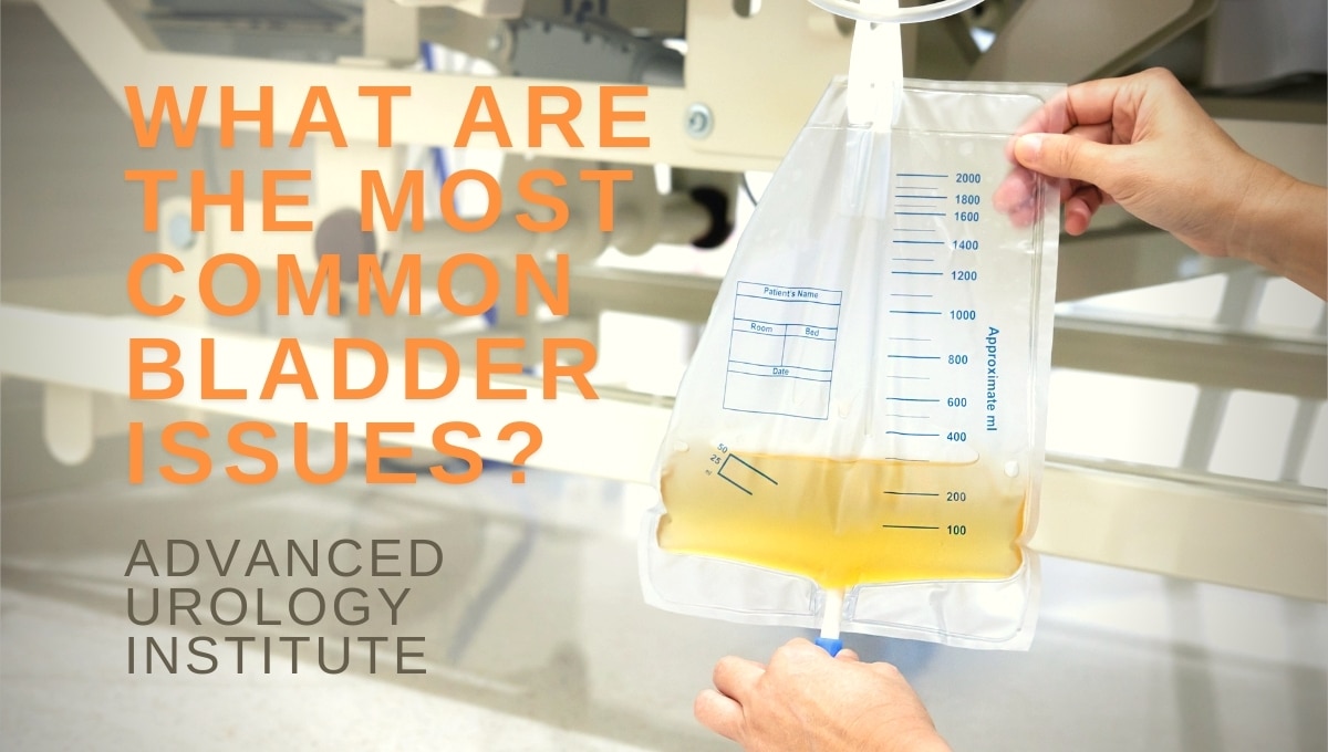 What are the most common bladder issues?