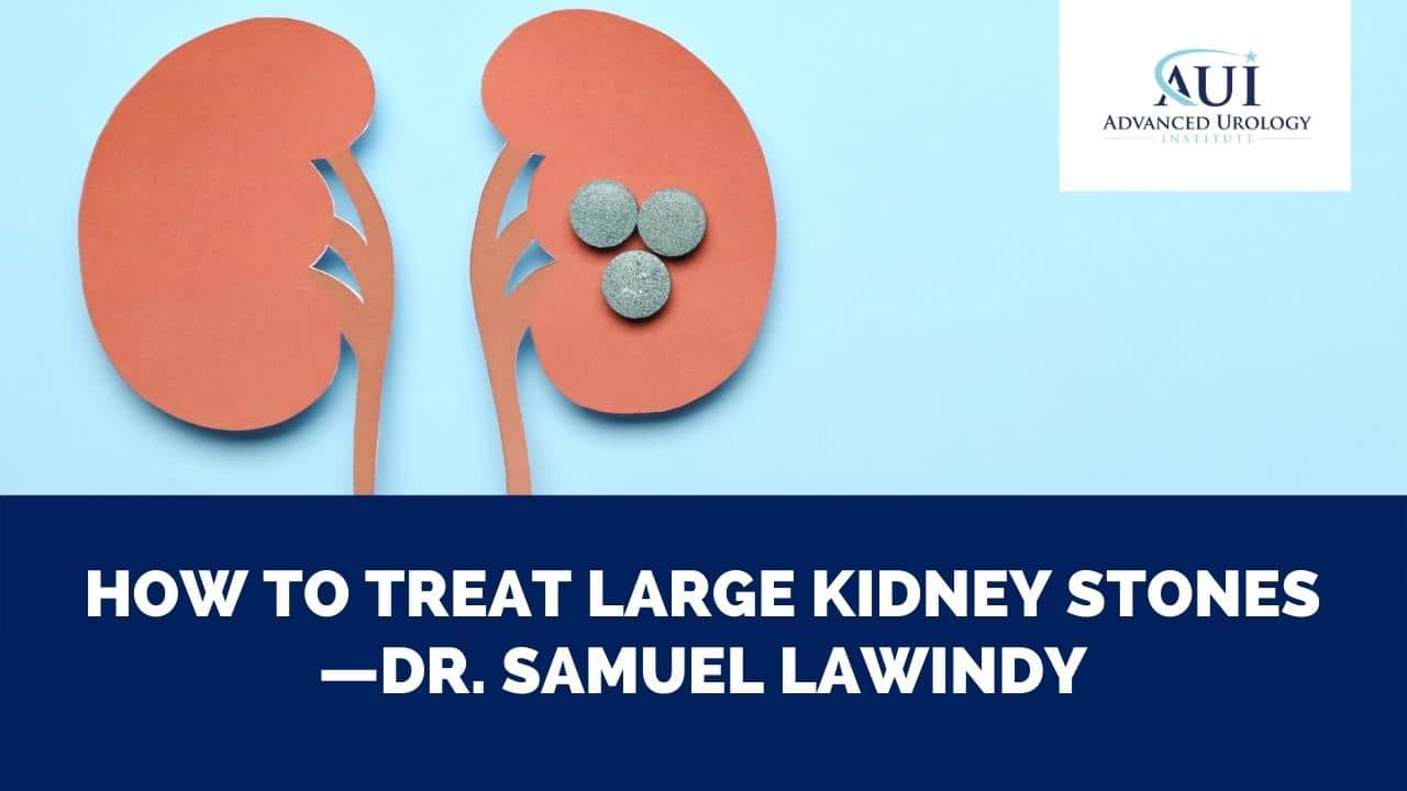 Can Dr. Samuel Lawindy provide treatment for large kidney stones?