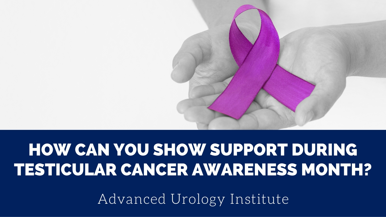 How can you show support during Testicular Cancer Awareness Month?