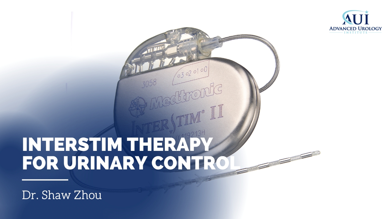 What is Dr. Shaw Zhou’s approach to InterStim Therapy for Urinary Control?