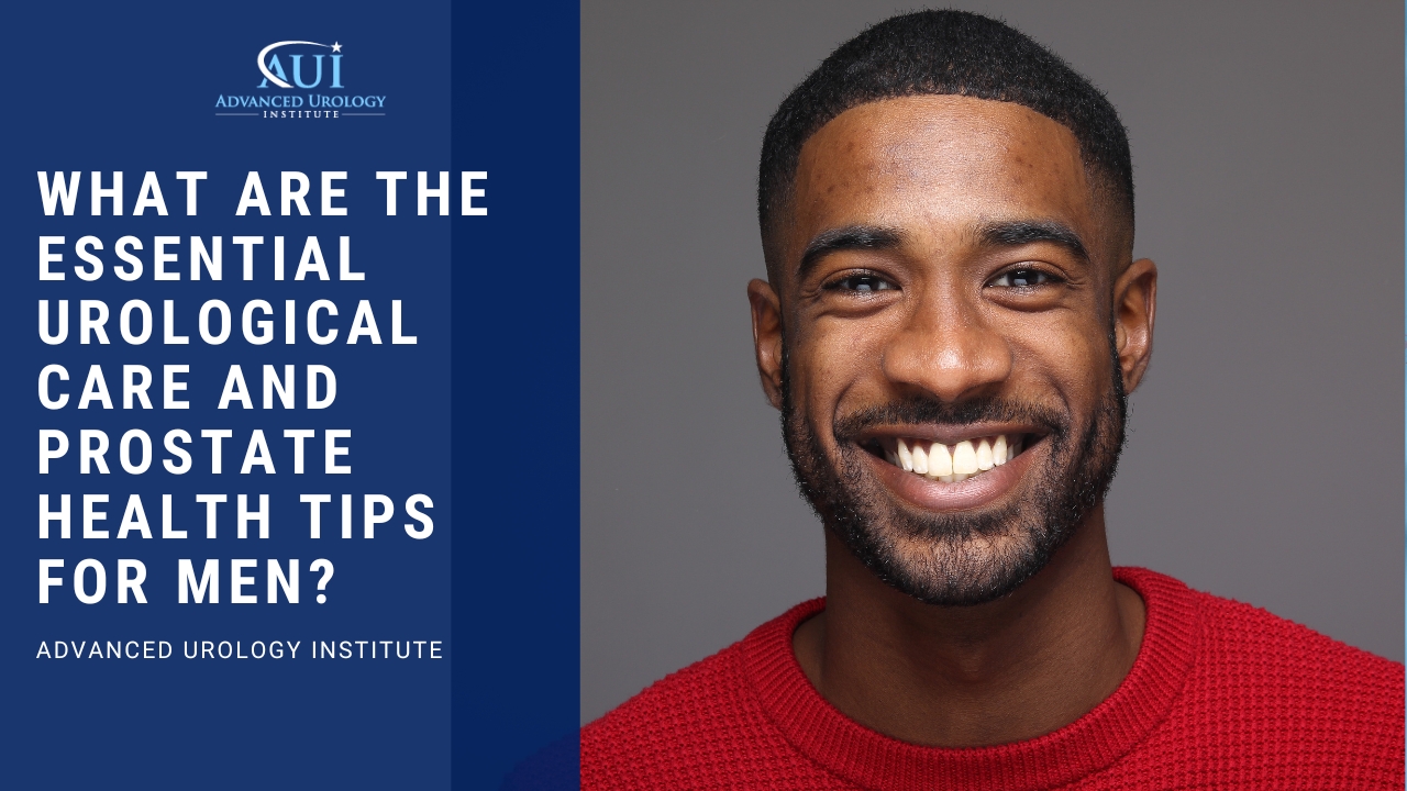 What are the essential urological care and prostate health tips for men?