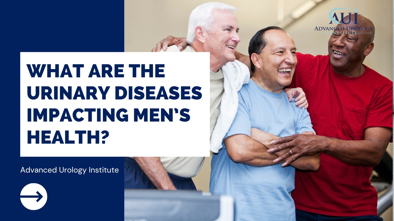 What are the urinary diseases impacting men’s health?
